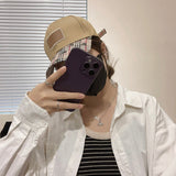 Side view of Burberry unisex cap