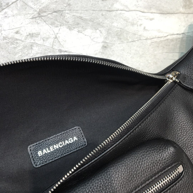 Polished Vegan Leather Handbag - Signature Hardware Accents | Women's Premium Handbag #259 - side angle view (image 2) of designer-inspired handbag