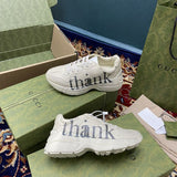 Gucci stone beige luxury sneakers view 7 classic court silhouette