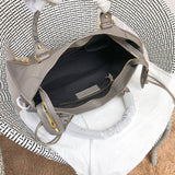 Interior view of structured statement women's handbag – women's designer-style accessory