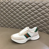 Gucci neutral cream luxury sneakers view 6 streetwear statement look