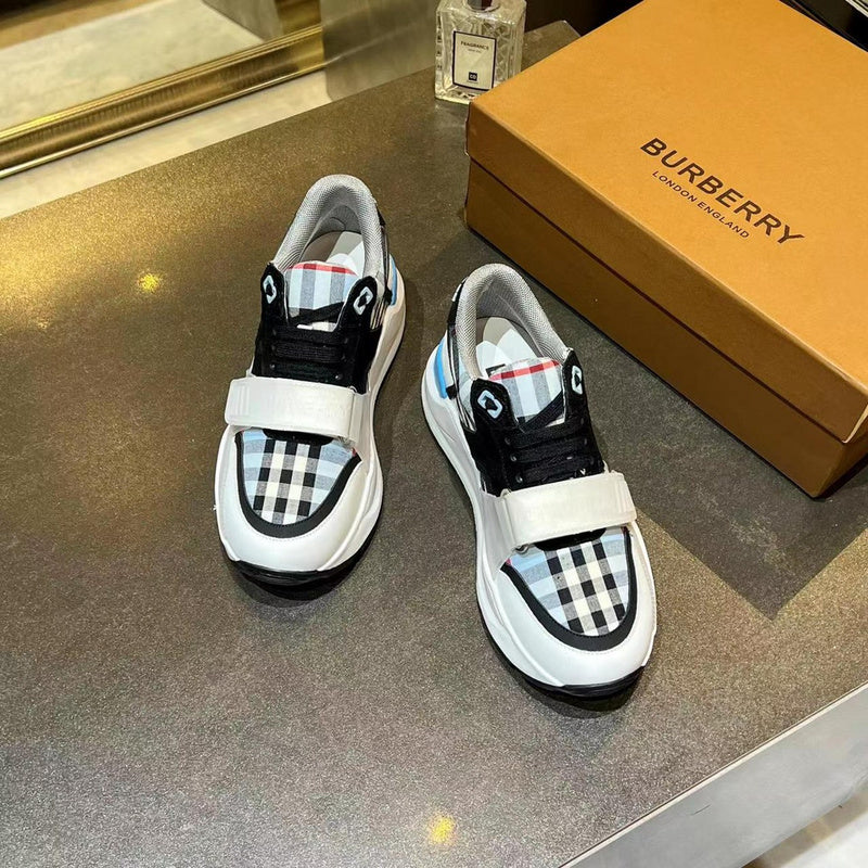 Burberry Grey Slip-On Sneakers - Lifestyle Styling Shot