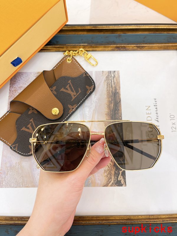 Side view of Louis Vuitton unisex sunglasses