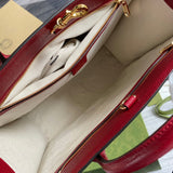 Side profile of structured classic women's handbag – women's everyday handbag