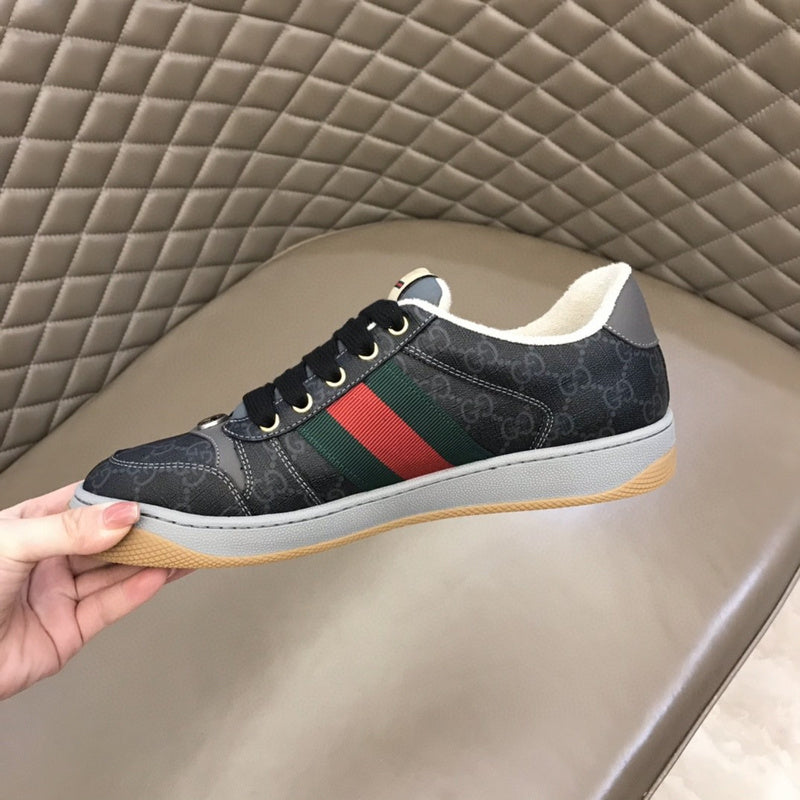 Gucci sneakers detailed view showing premium designer craftsmanship