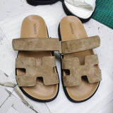 Hermes sandals Style 114 - logo and branding close-up