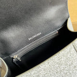 Chic Faux Leather Handbag - Modern Structured Build | Women's Statement Accessory #303 - texture close-up (image 9) of designer-inspired handbag
