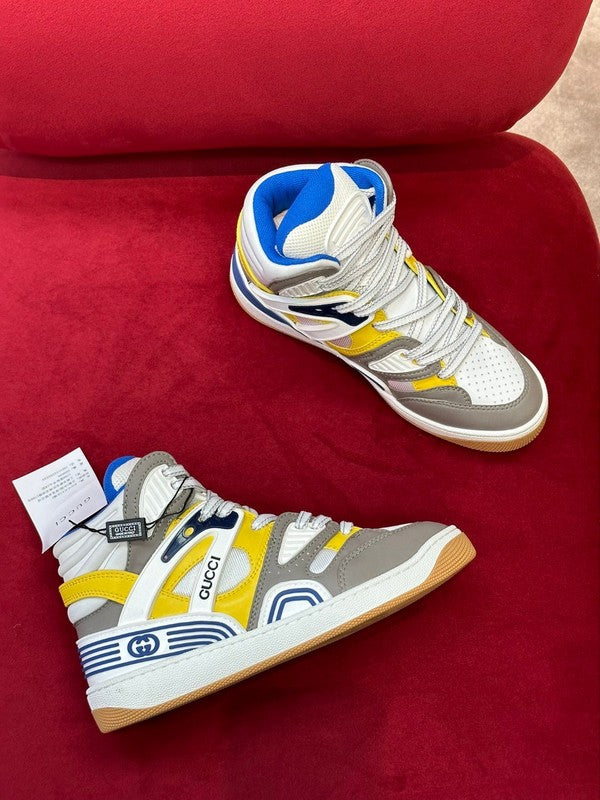 Gucci fresh white-and-black luxury sneakers view 7 sleek tonal finish