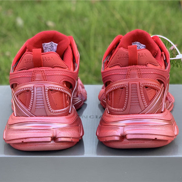 Balenciaga Beige Chunky Platform Sneakers - Detail Shot of Craftsmanship