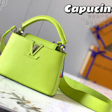 Side profile of classic refined women's handbag – women's luxury handbag