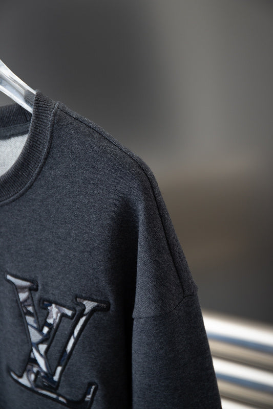 Full styled look of Louis Vuitton luxury clothing with relaxed-fit cut