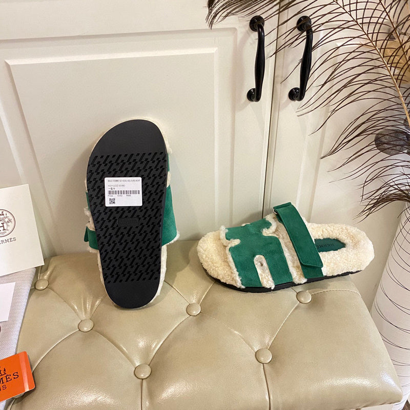 Hermès Black Platform Sandals - Lifestyle Styling Shot