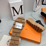 Hermes shoes Style 332 - front view, bold signature style (alternate angle)
