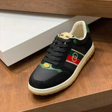 Gucci neutral cream luxury sneakers view 8 breathable knit upper