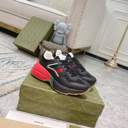 Gucci two-tone luxury sneakers view 11 minimalist modern build