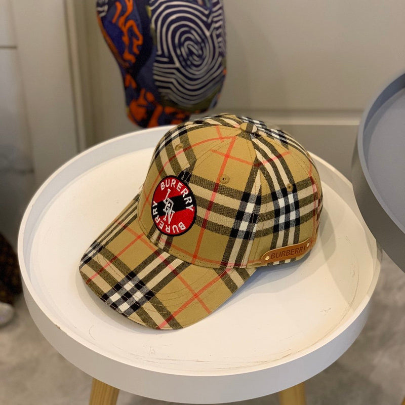 Side view of Burberry unisex cap