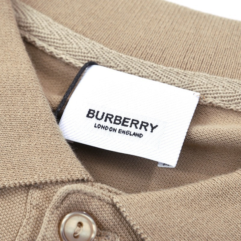 Close-up of Burberry t-shirt craftsmanship