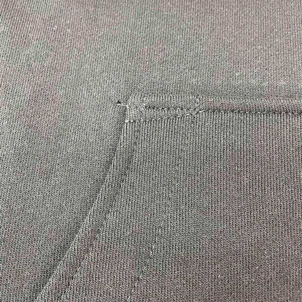 Close-up of Amiri hoodie craftsmanship