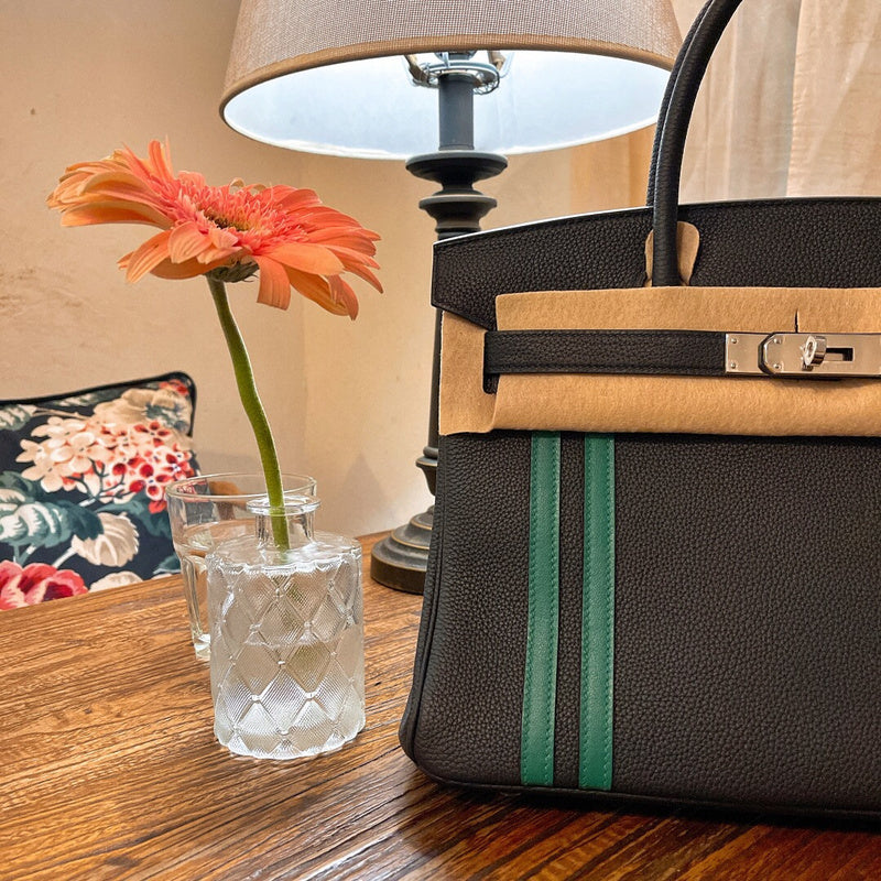 Sculpted bag shown from front angle
