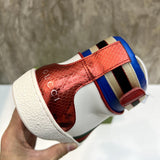 Gucci sneakers detailed view showing premium designer craftsmanship