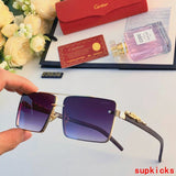 Angled view of Cartier unisex sunglasses