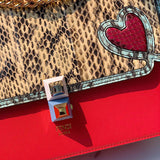 Ziva's Charm handbag – side angle view (Standard Size)