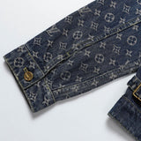 Back view of Louis Vuitton luxury clothing with tailored silhouette