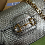 Back view of refined chic women's handbag – women's luxury handbag