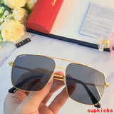 Close-up detail view of Cartier unisex sunglasses