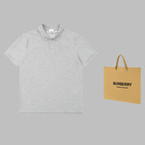 Front view of Polo cotton polo shirt with logo-detail design
