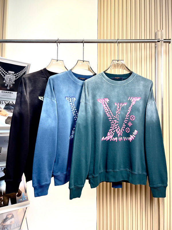 Back view of Louis Vuitton luxury clothing with everyday silhouette