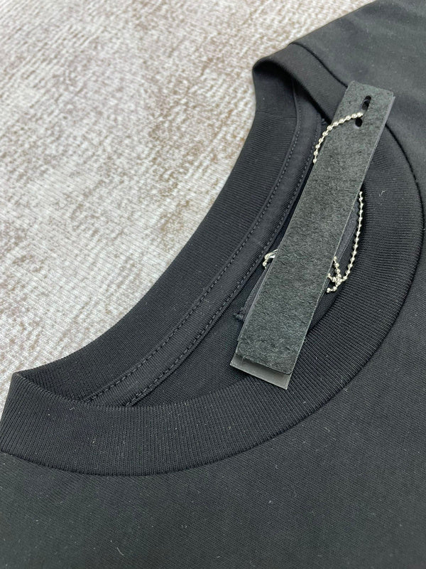 Close-up of Amiri t-shirt craftsmanship