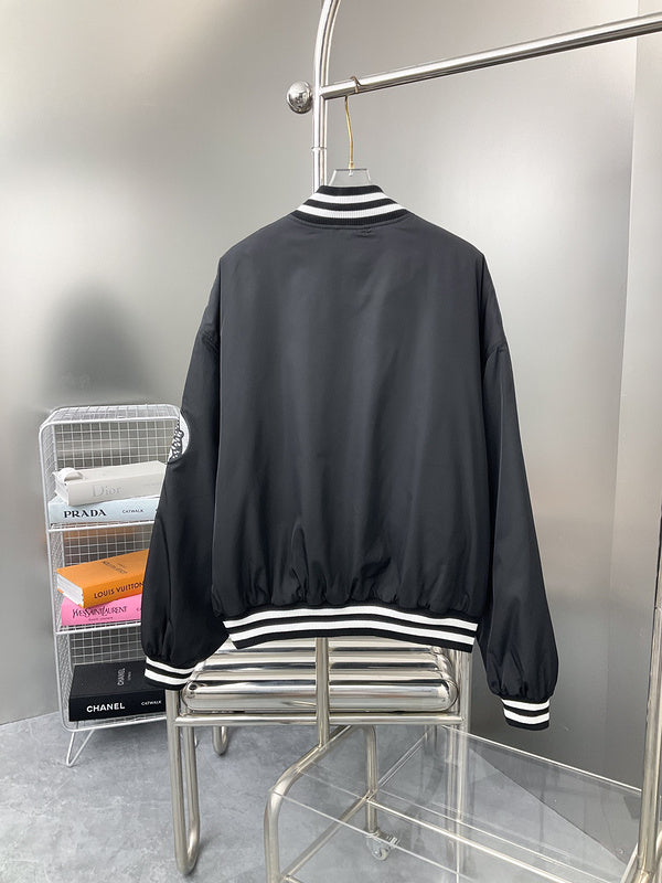 Side profile of Louis Vuitton luxury clothing with label-forward styling