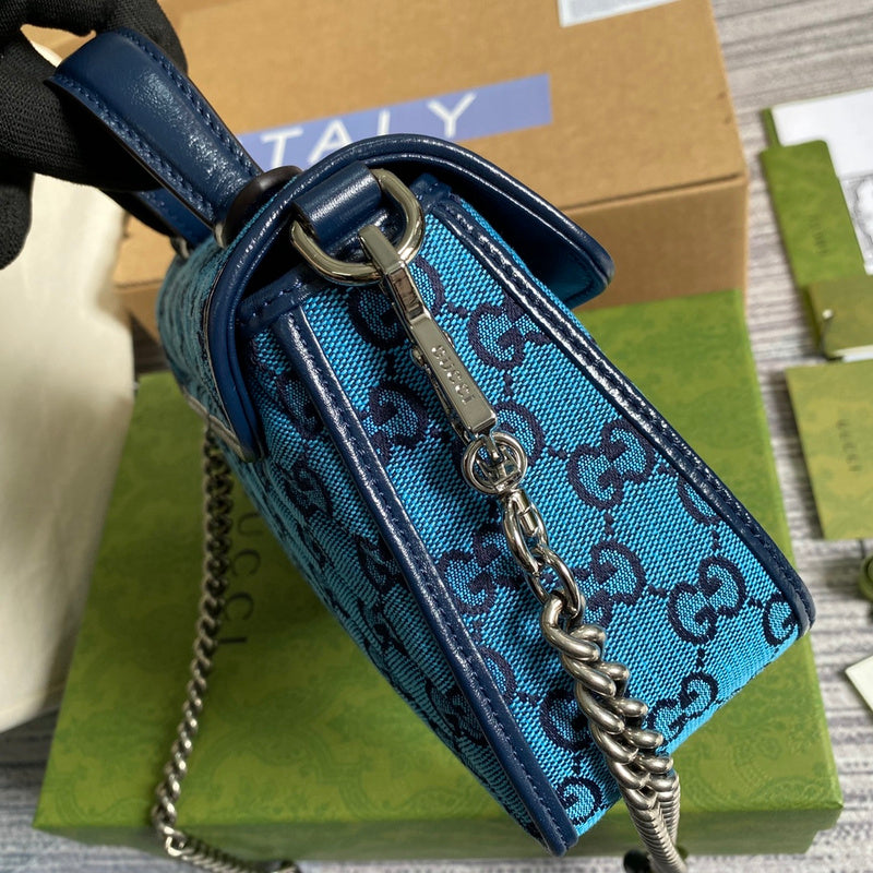 Interior view of structured classic women's handbag – women's luxury handbag