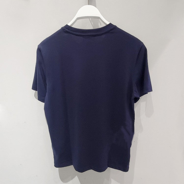 Back view of Lacoste luxury clothing with signature branding