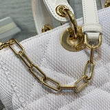 Interior view of premium chic women's handbag – women's statement bag