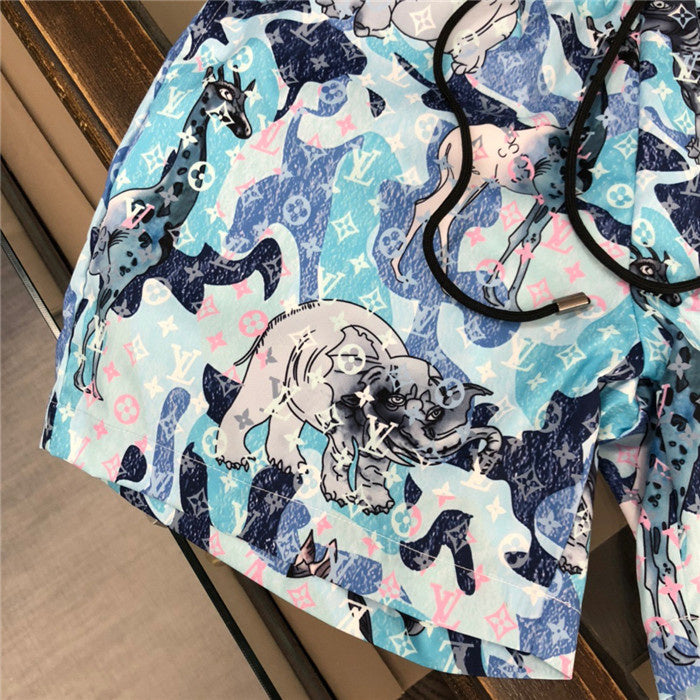 Front view of Louis Vuitton cotton t-shirt with runway-inspired design