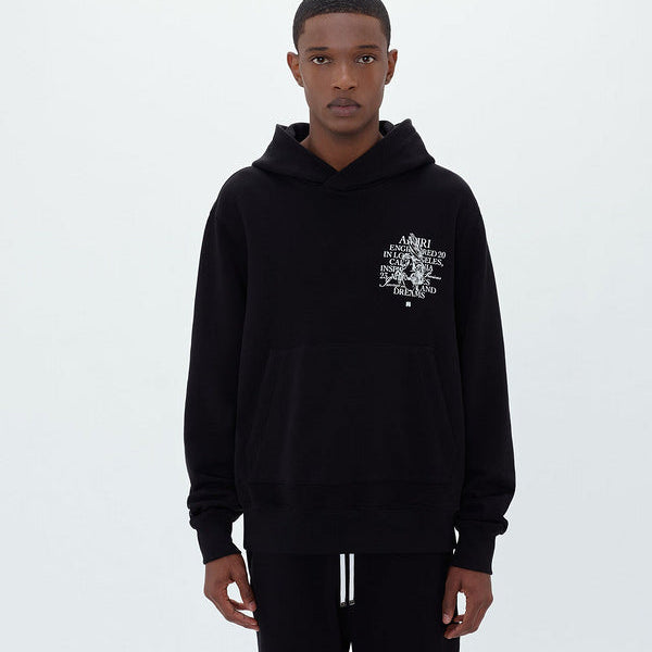 Amiri hoodie front view designer style