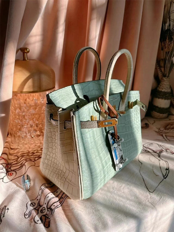 Close-up detail of structured bag design