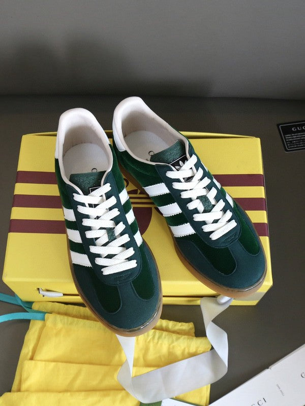 Gucci muted earth tones luxury sneakers view 10 heritage-inspired look