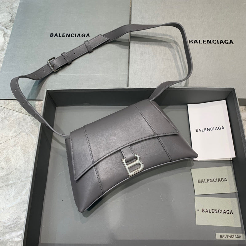 Contemporary Faux Leather Handbag - Polished Finish | Women's Statement Accessory #515 - front view (image 1) of designer-inspired handbag