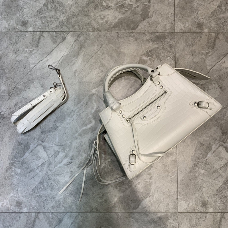 Effortless Vegan Leather Handbag - Statement Silhouette | Women's Fashion Handbag #684 - side angle view (image 2) of designer-inspired handbag
