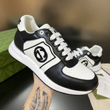 Gucci soft grey luxury sneakers view 4 chunky sole construction