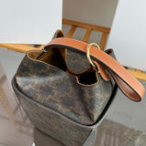 Top view of elevated signature women's handbag – women's luxury accessory