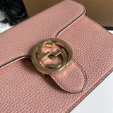 Back view of classic chic women's handbag – women's statement bag