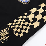 Front view of Rhude luxury clothing with runway-inspired design