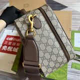 Handle and strap detail of refined classic women's handbag – women's statement bag
