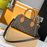 Curated top-handle bag front view