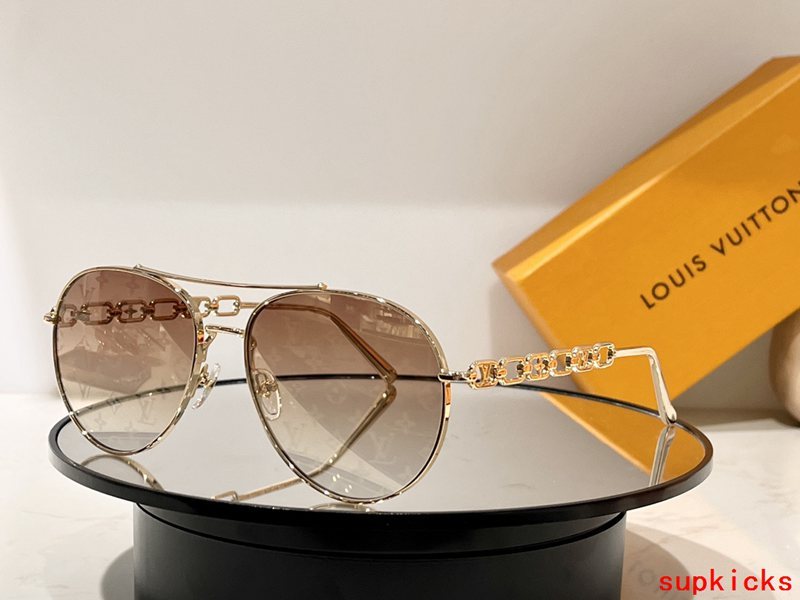 Lifestyle view of Louis Vuitton unisex sunglasses
