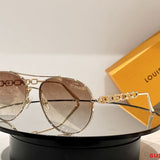 Lifestyle view of Louis Vuitton unisex sunglasses